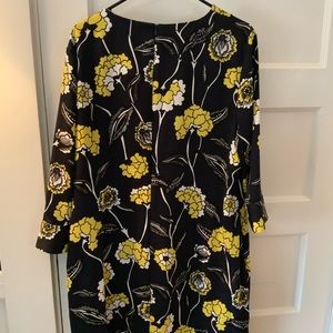 Navy floral dress by Boden size16R
